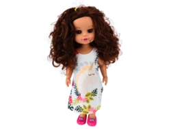 Ats-muñeca Niña Blanca De 14 Pulgadas Con Moda Removable, Muñeca Realista Cute Juguete De Vinilo Regalo De Cumpleaños Para Niños
