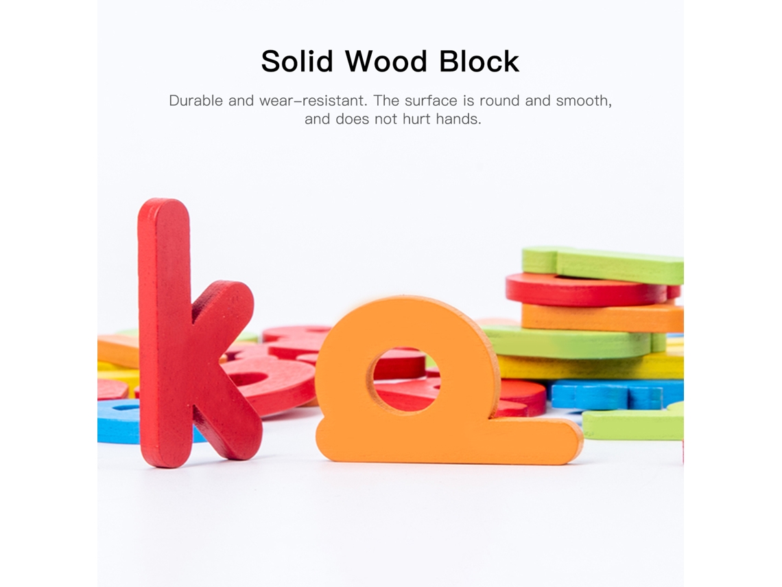 Juego De Palabras De Madera Montessori Juguete Educativo Stem Para Niños 3+