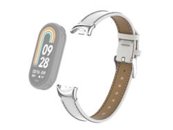 Correa para Xiaomi Smart Band 8 con costuras, cuero de microfibra y conector Vledary