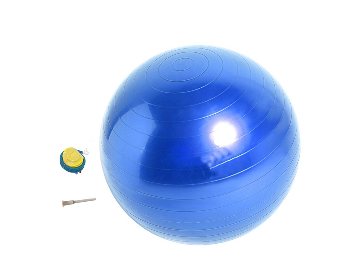 Pelota De Yoga De 75 Cm, Pelota De Ejercicio De Pvc Grueso A Prueba De Explosiones Para Gimnasia Y Fitness, Azul