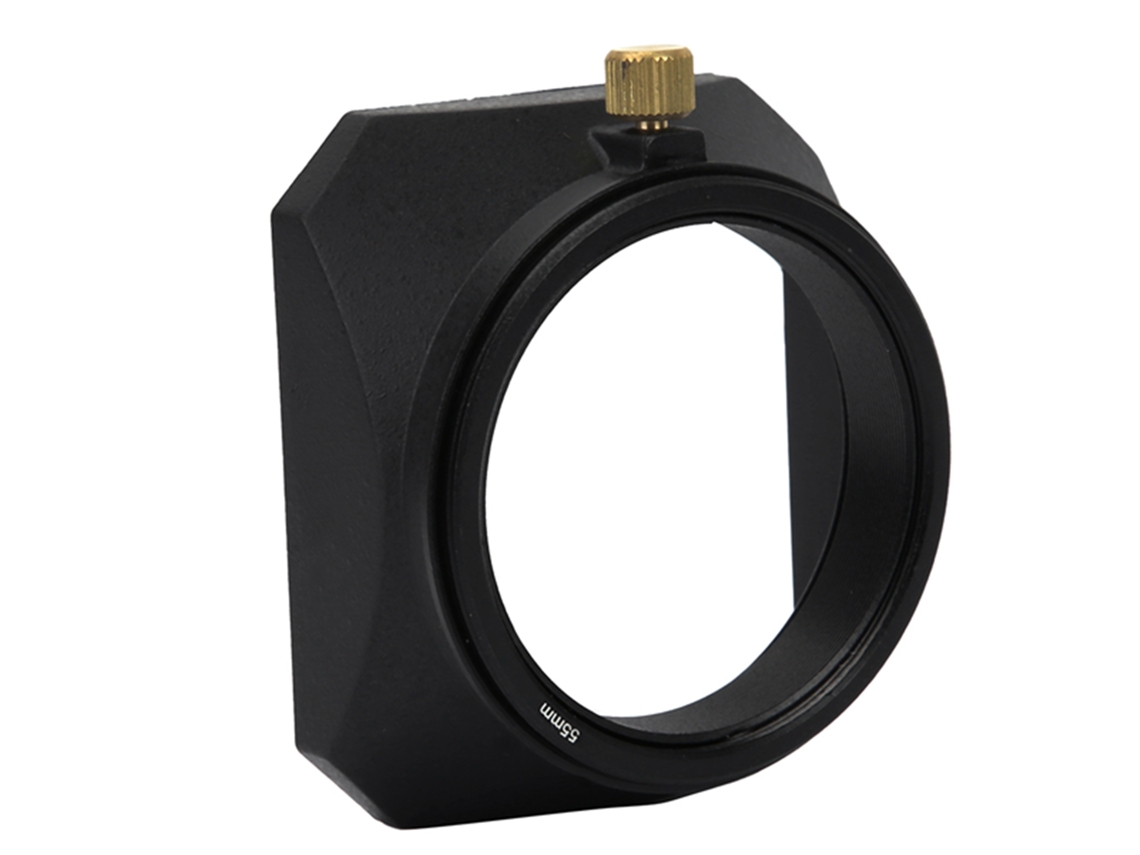 Capucha Cuadrada Para Lentes De Cámara Mirrorless Y Cámaras De Video Digital (55mm) Accesorio Filtro De Lente