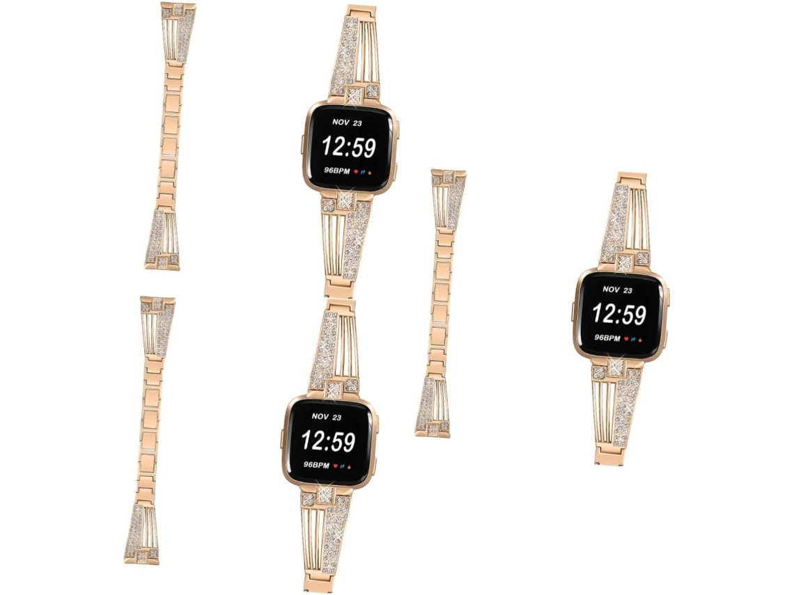 2 Piezas Bandas Reloj Banda Cristal Mujer Pulseras Mujeres Pulsera Cristales Correa