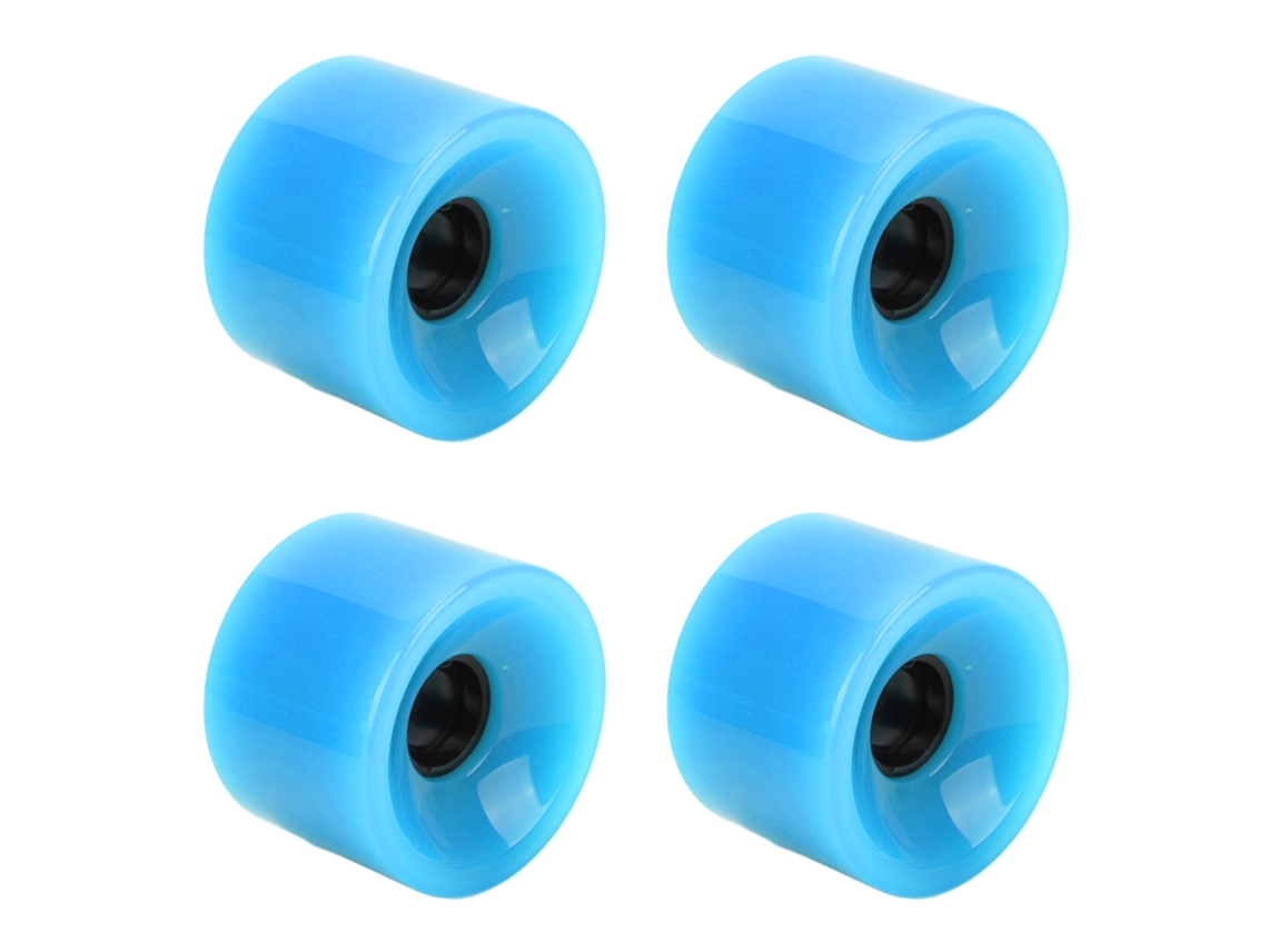 4 Ruedas De Pu 78a Para Patinete Con Agarre Fuerte, Duraderas, Sin Riesgo De Rotura, Color Azul.
