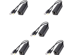 5 Divisores Power Over Ethernet Gigabit Ps5712tg 10/100/1000mbps Rj45