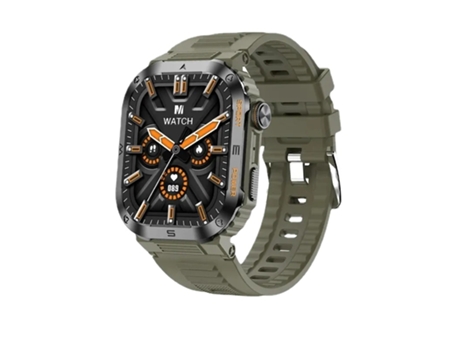 Reloj inteligente militar para exteriores para hombre, reloj inteligente con llamada Bluetooth para Android IOS Ip68, relojes deportivos impermeabl...
