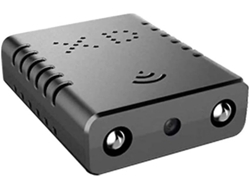 Minicámara inalámbrica con wifi y visión nocturna para coche, oficina, hogar y exteriores Yizhood (negra)