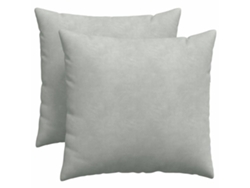 Cojines De Sofá 2 Uds Gris Claro 50 X 50 Cm Tela De Pana