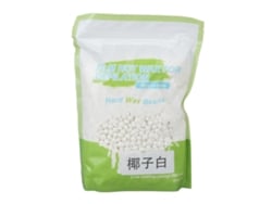 17.6oz Pérolas De Cera Dura Textura Mate Alta Viscosidade Cera De Baixa Temperatura Para Depilação Feminina E Masculina Coco Branco