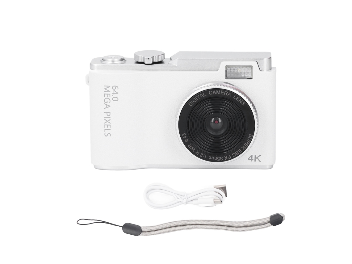 Cámara Digital 4k 16x Zoom 64mp Grabadora De Video Hd Pantalla 2.4 Pulgadas Cámara Compacta Para Viajes 64gb