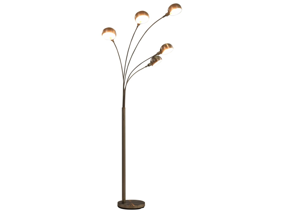 Lámpara de pie VIDAXL Plateado Neopreno (13.3 x 7.6)