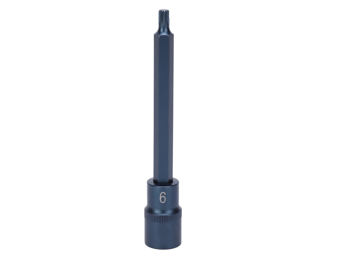 Chave de parafuso com ponta 12 pontas aço liga S2 140x6mm ferramenta manual hardware