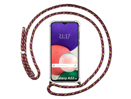Carcasa Samsung Galaxy A22 5G TUMUNDOSMARTPHONE Colgante Rosa