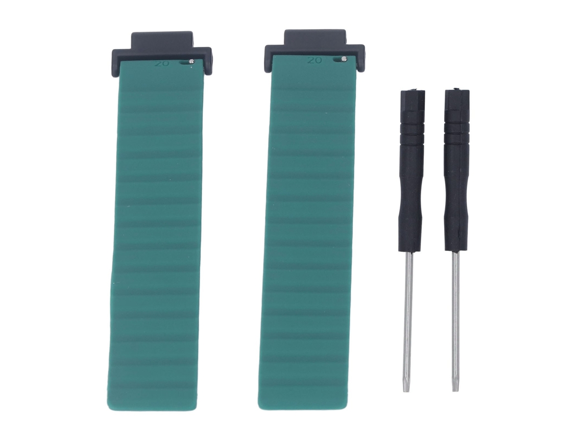 Reloj Analógico De Cuarzo Unisex Informal Con Correa De Silicona Marrón Y Azul.