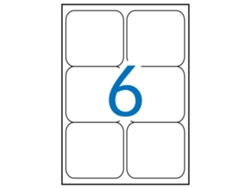 Etiquetas Adhesivas Multi3 Redondas 100 Hojas APLI (Blanco - 99,1 X 93,1 mm)