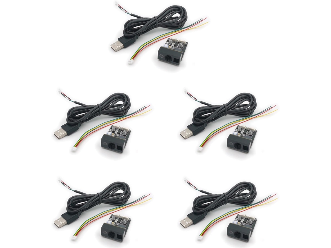 5 Escáneres De Código De Barras 1d Y 2d Gm865 Usb Ttl, Lector De Código De Barras, Módulo Qr Cmos Con Cable.