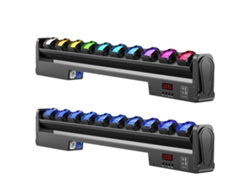 Iluminación de escenario RGBW, 250 W de potencia, múltiples modos de control, color negro, enchufe UE OEM