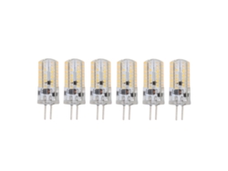 2026-6 Piezas Bombillas Led Gy6.35 5w Ac 12v Blanco Cálido 2700-3000k 500lm 72led Para Hogar Oficina