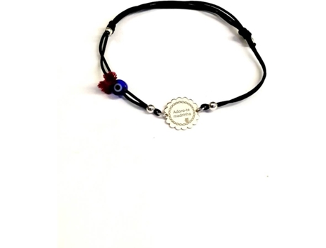 Pulsera HUGODUARTEJÓIAS Te Quiero, Madrina en Portugués (Plata - Plateado - Regulable)