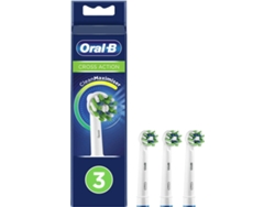 Cabezales de Recambio ORAL B Cross Action Blanco (3 unidades)