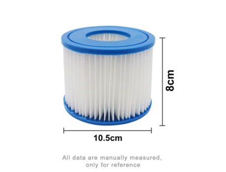 Cartucho de filtro de piscina para Bestway Flowclear, tamaño Vi, Lay-Z-Spa, Miami, Vegas, Palm Springs, París, Mónaco, 1 unidad