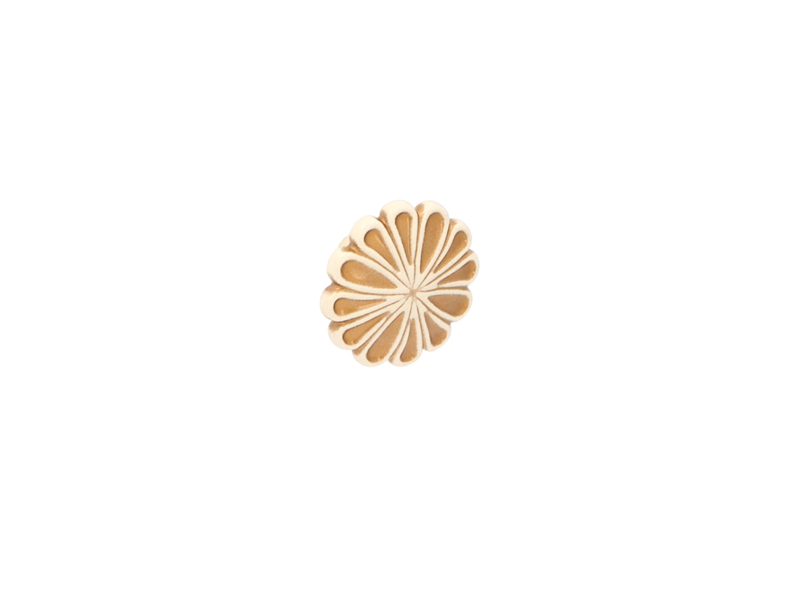 Pomo Para Muebles De Zamac Diámetro 35mm X 23 Pátina Real En Oro Marfil Lote De 6