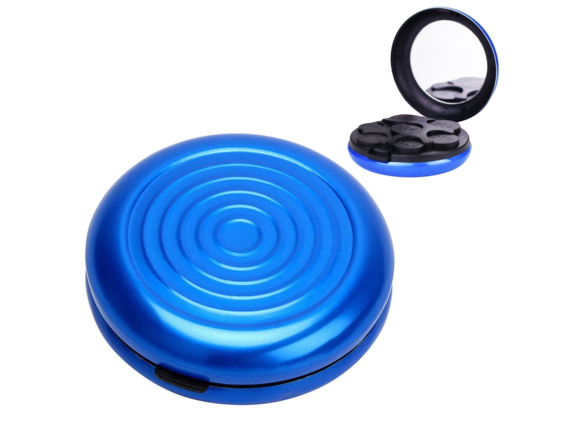 Monedero de aluminio azul europeo Truyuety