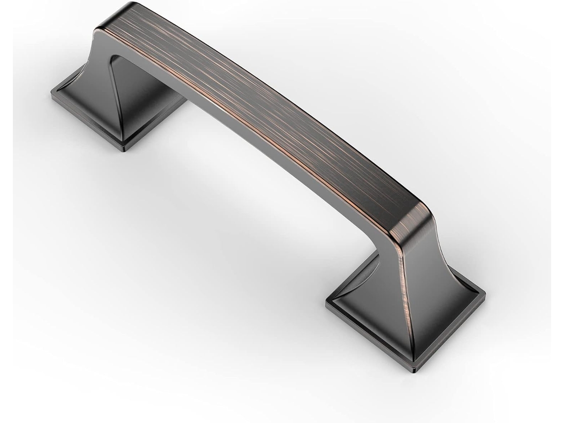 Asidrama Juego De 10 Tiradores Para Armarios Cocina Bronce Envejecido 7,6 Cm, Fácil Instalación, Duradero