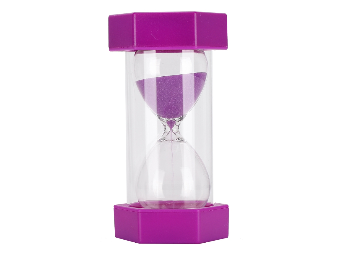 Reloj De Arena Portátil Morado De 10 Minutos Para Niños, Hogar, Oficina, Regalo, Decoración