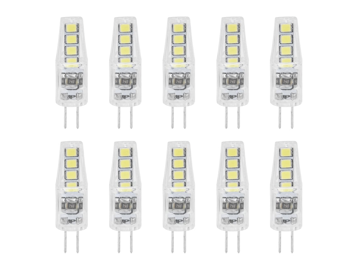 Bj-10 Peças De Bombilla Led G4 8 Chips 2835 2w 360° 220v Para Lar Escritório Lâmpada Pc