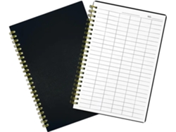 Cuaderno De Seguimiento De Presupuesto En Papel Con Cubierta De Pp Negra, 2 Unidades, Diseñado Para Oficinas Y Escuelas.