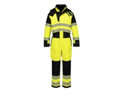 Buzo De Invierno Pw3 Fr Modaflame Rain+ Hi-vis Naranja Negro / Xxl