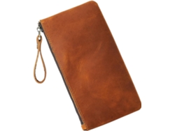 Estuche Para Lápices Sencillo De Estilo Retro Con Gran Capacidad, Estéticamente Atractivo, Color Marrón.