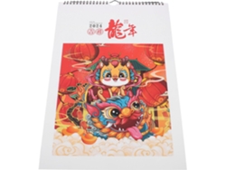Calendario De Pared Del Año Del Dragón Al Estilo Chino, Decoración Colgante Para La Oficina,
