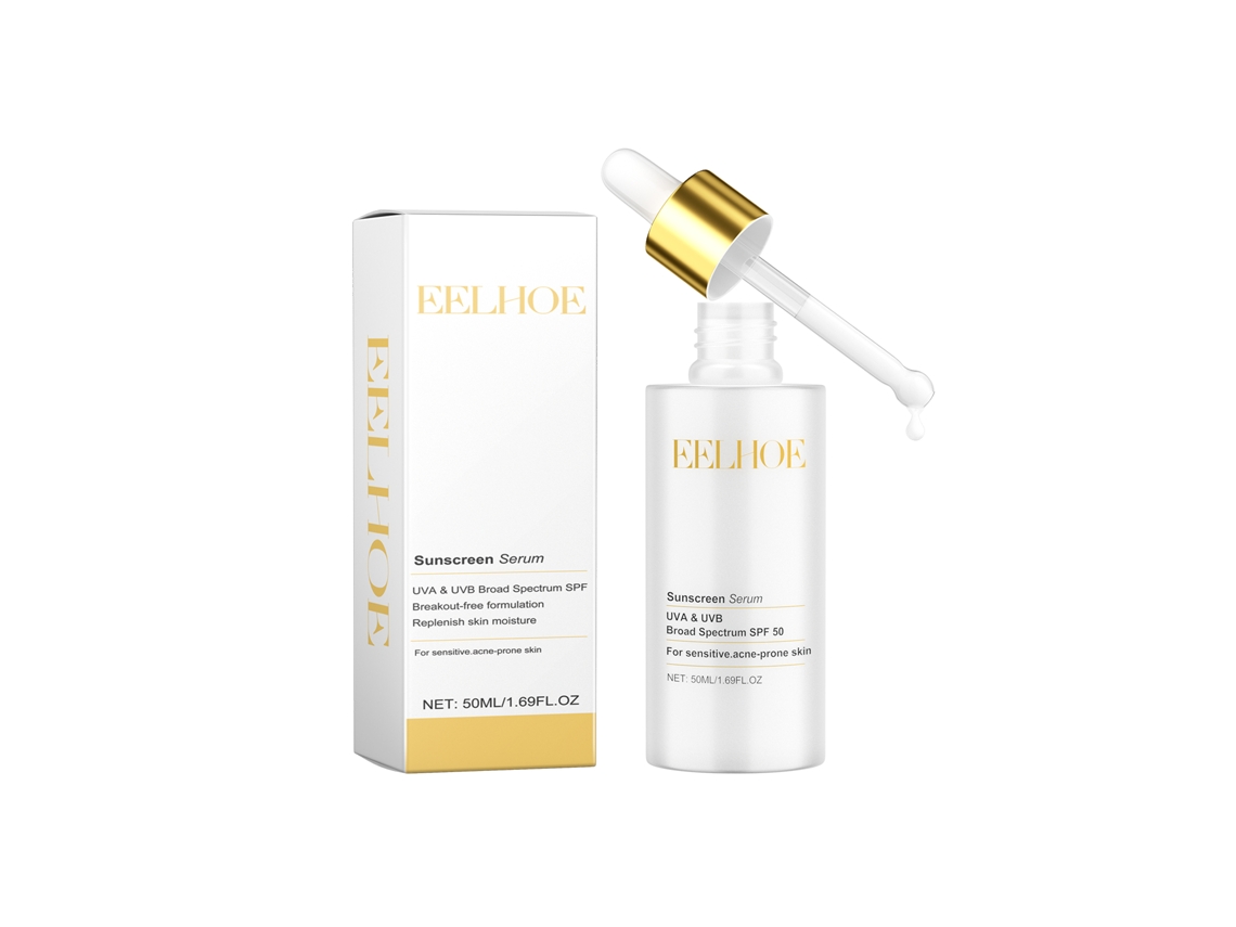 Sérum facial con protección solar SPF 50+ de alta protección