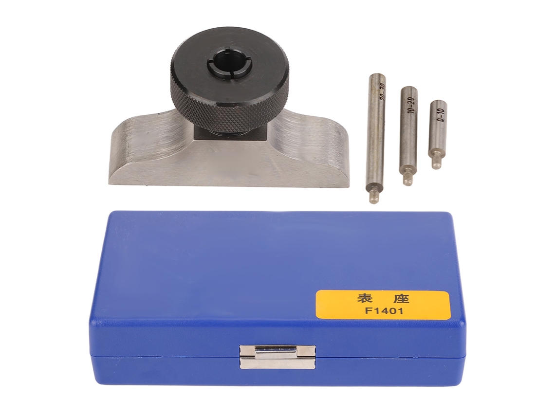 Base Para Indicador De Profundidad En Acero Inoxidable Templado Con 3 Varillas De Extensión De 63x17 Mm.