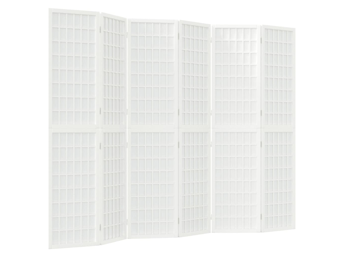 Biombo plegable, 6 paneles, 240 x 170 cm, madera de abeto y papel de arroz, Dec031185