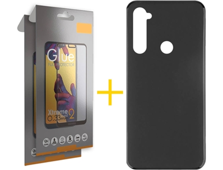 Kit Funda + 2 Protectores de Pantalla Xiaomi Redmi Note 8 SKYHE Full (Negro)