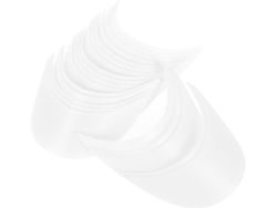 Paquete 20 Insertos Plástico Blanco 15 4 5 2 Viseras Gorras Béisbol Niños Niñas Flexibles Duraderas Accesorios