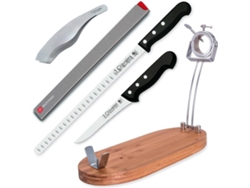 Soporte Jamonero 3 CLAVELES (Bambú - 47x18.5 cm)