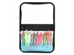 Kit De Señuelos Para La Pesca De Calamares Con 10 Señuelos Luminiscentes De Madera Y Acero Inoxidable.