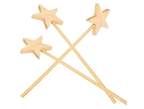 25 varitas mágicas de madera 23 cm ARTEMIO