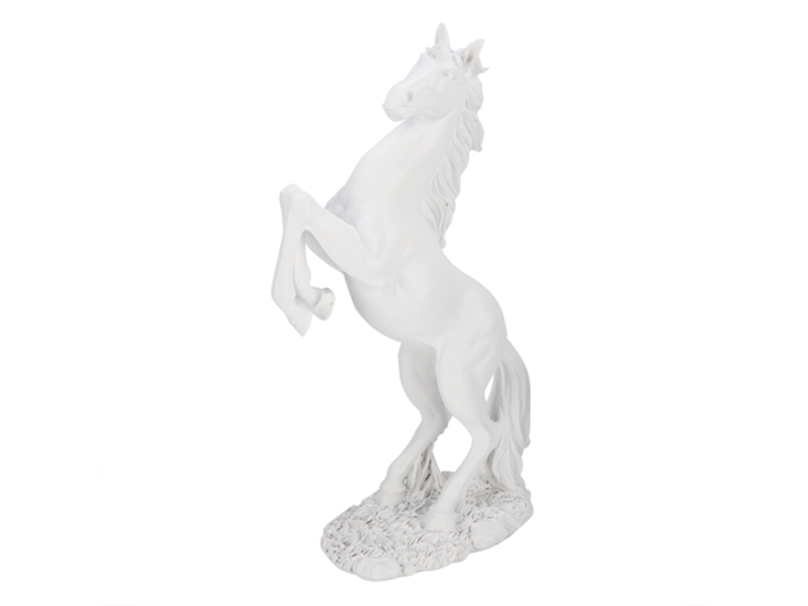 Escultura De Caballo De Estilo Europeo, Adorno De Mesa, Decorativo Para Oficina, Blanco.