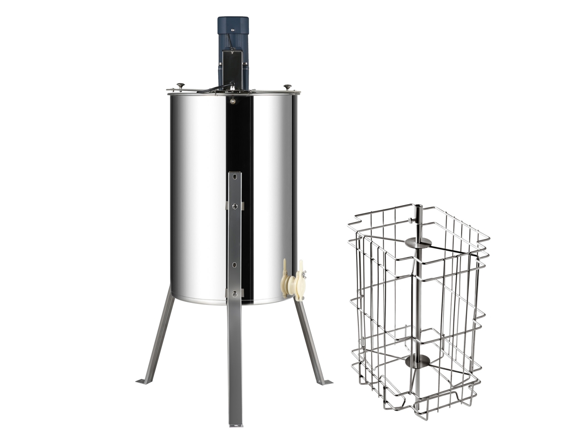 Extractor de miel centrífugo eléctrico Succebuy para apicultura, 2/4 cuadros, acero inoxidable