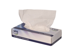 YES Pañuelos faciales de tissue blanco