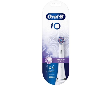Cabezales de Recambio de Cepillo Eléctrico ORAL B IO Radiant White (4 unidades)