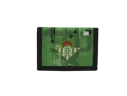 Cartera Real Betis Balompié verde y negra con velcro 81788