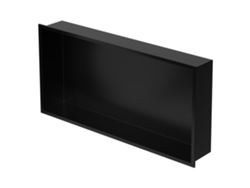 Nicho de ducha 60x30 cm Acero inoxidable negro Nicho de pared Estante de ducha LUXEBATH