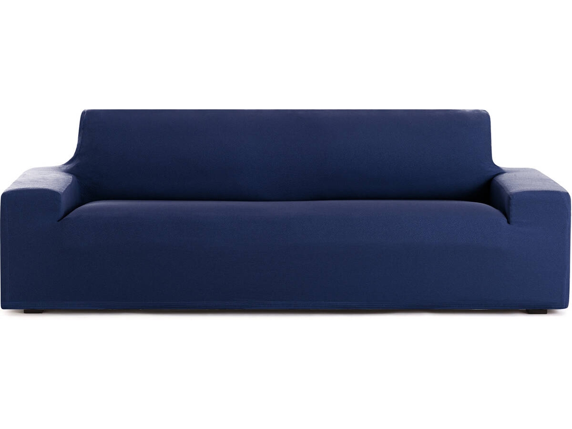 Funda de Sofá 4 Plazas EYSA Premium Bronx Tejido Multielástico (240 x 70 x 110 cm - Poliéster - Azul)