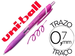 Bolígrafo Uni Ball Roller Jetstream Sxn157C Retratil 0.7mm Cor Violeta0