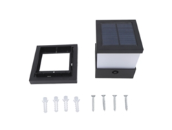 Bj-luz Solar Para Tapa De Poste Exterior Impermeable Led Con 3 Temperaturas De Color 3000k 4000k 6000k Para Jardín Y Paisaje